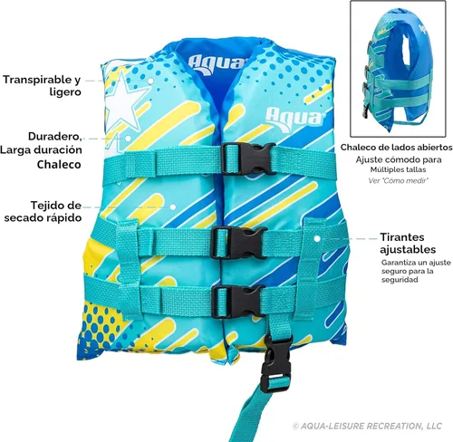 Miniatura 2 de Aqua Oceans 7 Life Jacket for Kids Verde mar