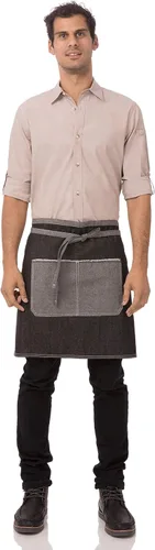 Miniatura 4 de Chef Works Delantal Bronx con cuello redondo