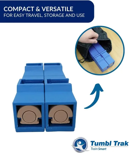 Miniatura 7 de Tumbl Trak Barras Parallette Portátiles, Azul