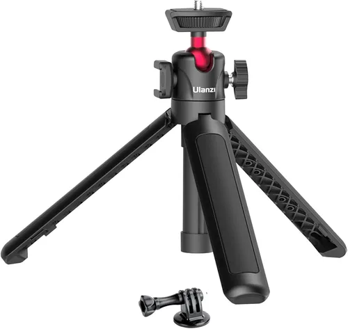 ULANZI MT-16 Mini trípode extensible para cámara, ajuste de 4 niveles, cabeza esférica de 360°, zapata fría, ligero, portátil, palo selfie vlog de