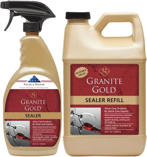 Miniatura 8 de Granite Gold Sellador en Aerosol a Base de Agua, Protección para Granito, Mármol, Travertino, Encimeras de Piedra Natural, 24 Onzas Líquidas