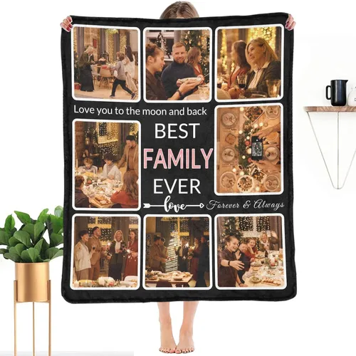 Miniatura 27 de Regalos para Tías Manta Personalizada con Foto, Haz una Manta Personalizada para Tías con Imagen Recuerdos Personalizados Souvenir Manta de Las