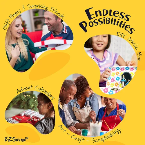 Miniatura 2 de EZSound MultiPlay Chip de Sonido Grabable Activado por Luz Graba y Reproduce Múltiples Canciones y Mensajes Crea Caja de Música Personalizada