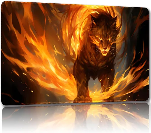 Tapete de juego para MTG, con bolsas de almacenamiento gratis, tapete de juego de 24 x 14 pulgadas, TCG y tapete de juego de mesa para tarjetas,