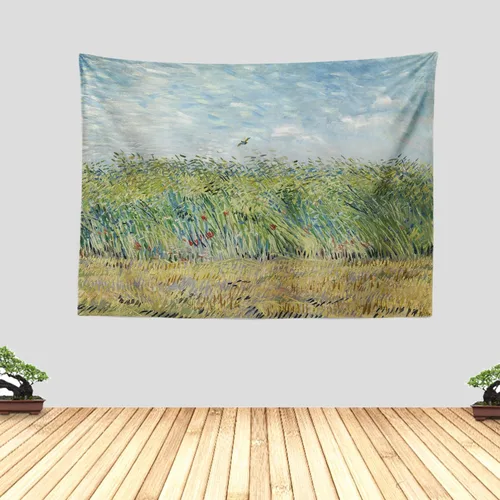 Miniatura 15 de Chitteri Vincent van gogh - Tapiz colgante de flores de almendra, 60 x 45 pulgadas, arte de pared de poliéster para decoración del hogar