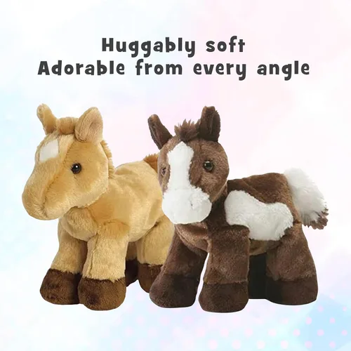 Miniatura 3 de Aurora Paint - Caballo de peluche y prancer Red Roan Horse Mini Flopsie de 8 pulgadas