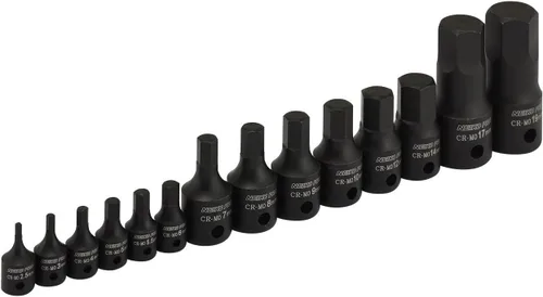 Miniatura 4 de Neiko 01141B - Juego de llaves de vaso Allen, juego de llaves métricas, 2.5 mm a 19 mm, 1/4 pulgada, 3/8 pulgada y 1/2 pulgada de transmisión, acero