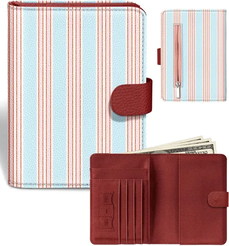 Miniatura 7 de Slohif Funda para pasaporte para viajes, para mujeres y hombres, bloqueo RFID, protector de pasaporte para tarjetas de tarjeta de embarque, Negro
