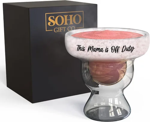 Miniatura 6 de GALVANOX SoHo - Vaso de margarita para mejor amiga, regalo para mujeres, vaso aislado de doble pared sin tallo de congelado de 12 onzas