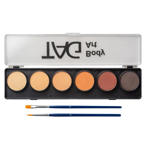 TAG - Pintura facial y corporal profesional de 6 x 0.35 oz, no tóxica, hipoalergénica, fácil de lavar, ideal para fiestas infantiles, Halloween,
