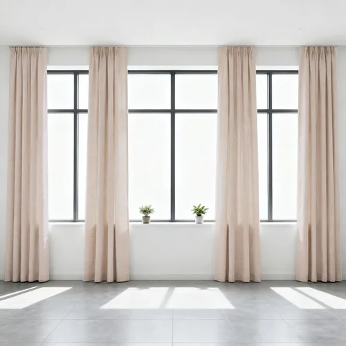 Miniatura 29 de Cortinas semitraslúcidas de lino neutro de 84 pulgadas de largo, cortinas y cortinas de lino beige crema que filtran la luz, tratamientos modernos