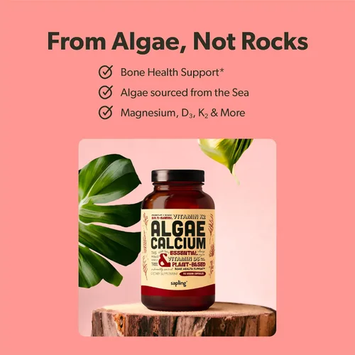 Miniatura 6 de Vegano Omega 3 180 cápsulas blandas y algas Calcio y Vitamina B Complejo Bundle – DHA y EPA a base de plantas, suplemento de calcio de algas rojas