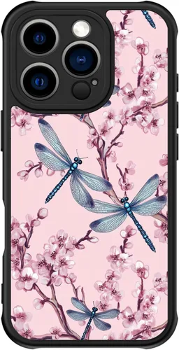 Miniatura 67 de FUNMIKO Funda para iPhone 16 Plus, carga inalámbrica y protección de grado militar, diseño floral moderno para mujeres y niñas, funda antideslizante