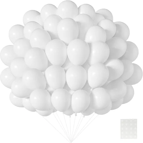 Miniatura 18 de Patimate Paquete de 150 globos negros de látex negro mate de 5 pulgadas para cumpleaños, graduación, jubilación, boda, aniversario, baby shower