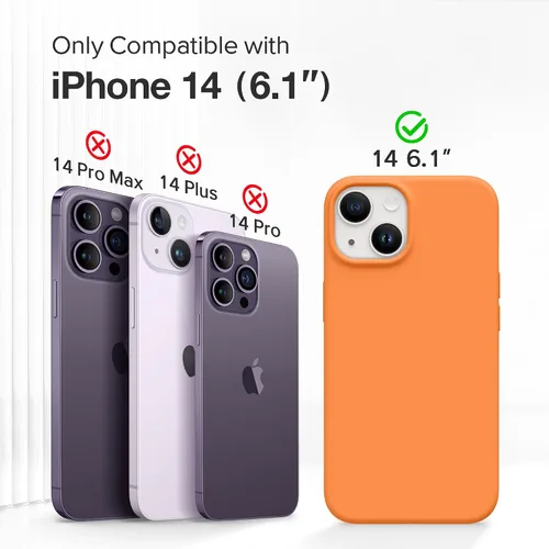 Miniatura 776 de GONEZ Funda de silicona para iPhone 15 Pro Max, compatible con Magsafe, protector de cámara + protector de pantalla, forro de microfibra suave