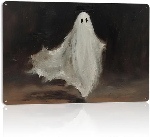 Miniatura 24 de Decoración de pared de fantasma de Halloween, decoración de fiesta de Halloween para interiores y exteriores, decoración espeluznante para el hogar