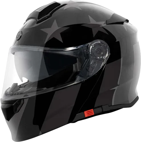 TORC T28 - Casco integral para motocicleta con diseño gráfico de estrella, aprobado por DOT y ECE 22.05 (Estrella Oscura-X-Pequeño)