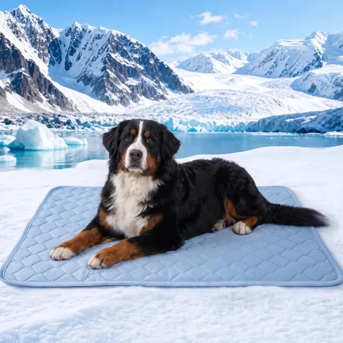 Miniatura 8 de PatiencET Tapete refrescante para perros, 22 x 28 pulgadas, tapete fresco para mascotas para perros y gatos, almohadilla refrescante de seda