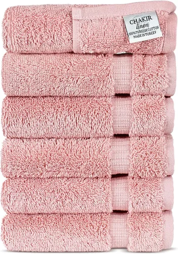 Miniatura 130 de Chakir Turkish Linens - Toallas turcas de 100% algodón, suaves y absorbentes (4 paños, color gris)