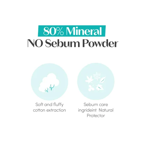 Miniatura 6 de Polvo suelto para la cara sin sebo ETUDE Polvo suelto ligero para el control del aceite sin sebo con un 80% de minerales Polvo de larga duración