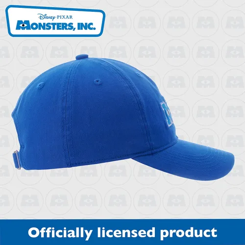 Miniatura 5 de Concept One Disney Pixar Monsters Inc - Sombrero de béisbol ajustable de algodón bordado con borde curvo azul rey talla L Azul Patchwork