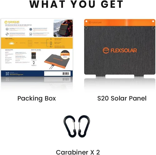 Miniatura 9 de Cargador de panel solar pequeño de 20 W, 5 V, USB-A, USB-C, plegable, portátil, ligero, ETFE, panel de energía de emergencia, IP67, impermeable