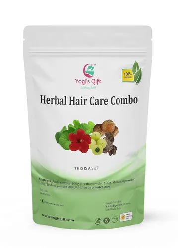 Miniatura 3 de Yogi's Gift® - Paquete combinado de cuidado del cabello a base de hierbas (3.5 oz cada uno, 17.64 oz), paquete de 5 mascarillas con polvos