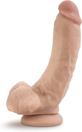 Miniatura 5 de Blush Dr. Skin Mr. Mayor - Consolador realista de 9 pulgadas, 2 pulgadas de ancho, tacto de piel real, pene venoso con bolas, succión fuerte