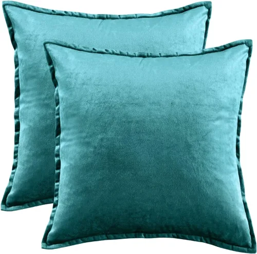 Miniatura 30 de GIGIZAZA Fundas de Almohadas Decorativas de Terciopelo Dorado Lumbar 12x20 Oblongas para Sofá y Sillón Paquete de 2