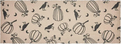 Miniatura 5 de VHC Brands Raven Harvest - Alfombra rústica para interiores y exteriores, 17 x 36 pulgadas