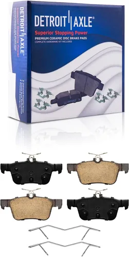 Miniatura 11 de Detroit Axle - Pastillas de Freno para Nissan Altima Sentra 350Z Juke INFINITI G35, Pastillas de Freno Cerámica Delanteras y Traseras Reemplazo