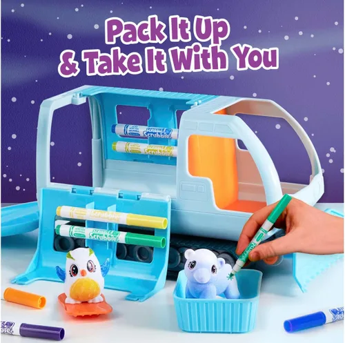 Miniatura 3 de Crayola Scribble Scrubbie Pets Arctic Snow Explorer, juguete creativo para colorear y lavar, regalo para niños de 3, 4, 5, 6 años