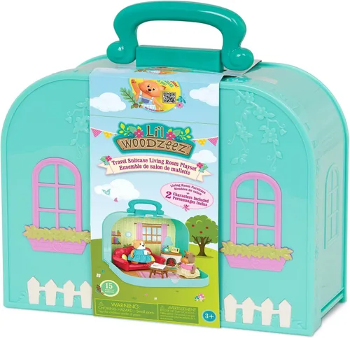 Miniatura 5 de Battat BATYJ Lil Woodzeez - Juego portátil - Muebles y figuras - Sofá chimenea y comida - Personajes de animales incluidos - Niños a partir de 3 años
