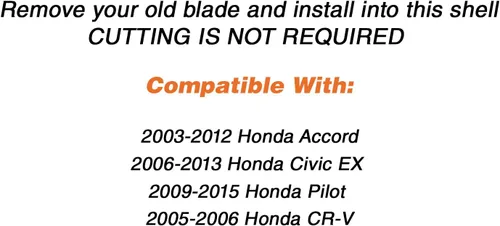 Miniatura 4 de Carcasa para llavero Honda Accord Civic Pilot y más (cambia tu hoja original)