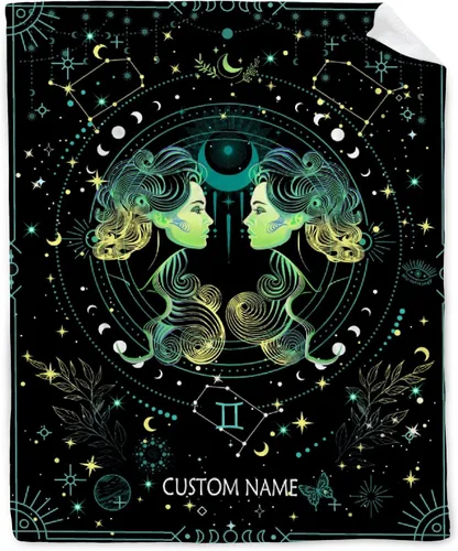 Miniatura 19 de Manta personalizada de escorpio Regalos de manta de constelación personalizada Manta de franela decorativa de astrología Regalos