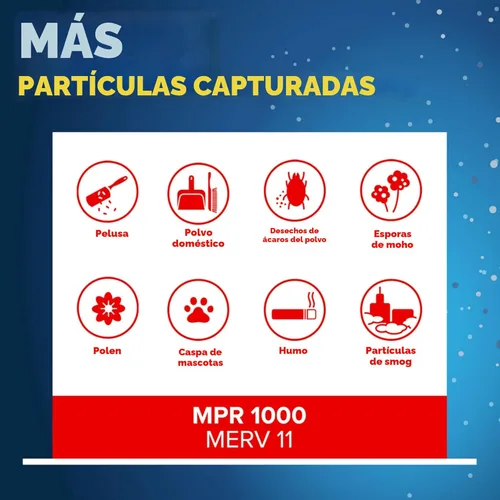 Miniatura 5 de Filtrete Filtro de aire MERV 11 de 20 x 25 x 4 pulgadas, defensa contra micro alérgenos MPR 1000, paquete de 2 unidades, se adapta a Honeywell
