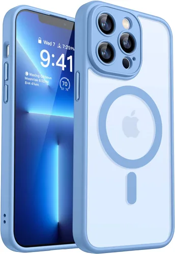 Miniatura 91 de CANSHN Funda magnética compatible con iPhone 17 Pro, mejorada [protección completa de la cámara] [compatible con Magsafe] [mate translúcido] funda