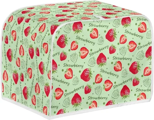 Miniatura 9 de JEOCODY Fundas para horno tostador para cocina, 2 rebanadas retro con estampado de mármol negro, cubierta antipolvo, lavable e impermeable
