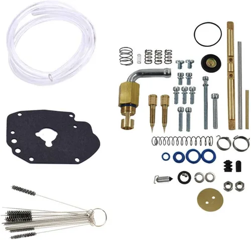 Nuevo kit de reparación de carbohidratos para S & S Master Rebuild Kit Fit Super E Carburador con cepillo de tubo de nylon Carb Set de limpieza
