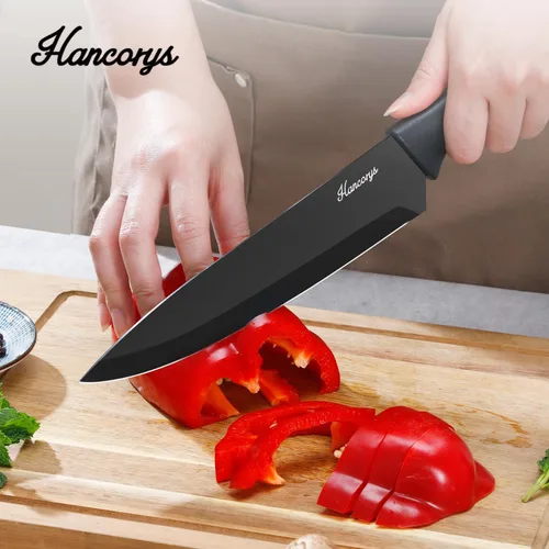 Miniatura 5 de Juego de cuchillos para cocina con bloque, juego de cuchillos de chef de 15 piezas con autoafilado, cuchillas de revestimiento de cerámica