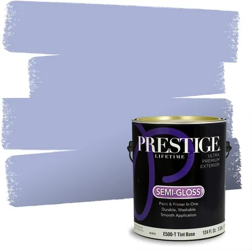 Miniatura 257 de Prestige Paints. - Base y pintura para exteriores en un solo galón, 1 galón. plano, comparable con Sherwin Williams Topsail. SW6799-PCM
