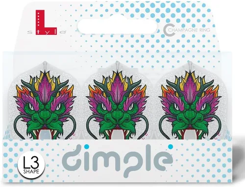 Miniatura 5 de L-style L3 Shape (Small Standard) Dart Flights - PRO Dimple