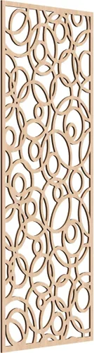 Miniatura 174 de Latrobe Paneles de pared decorativos de madera con calado, 9 3/8 pulgadas de ancho x 24 3/8 pulgadas de alto x 3/8 de alto, roble rojo rojo (Red Oak)