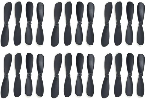 skrnrhrery Mini hélice, adecuado para aeronaves RC especiales de nailon, eje central, 0.031 in, longitud de la hoja 46/42/37/mm, hélices AB