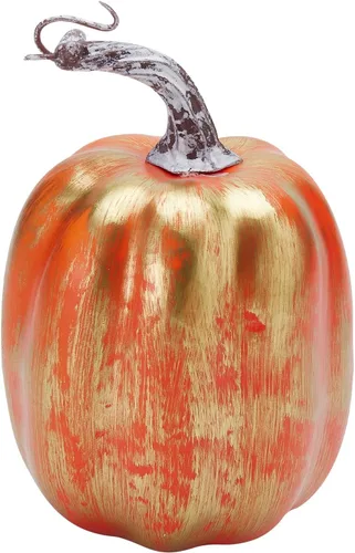 Miniatura 3 de Lizxun 7 calabazas artificiales de Halloween de espuma de imitación de calabaza naranja, calabazas de espuma de cosecha de otoño para otoño, Acción