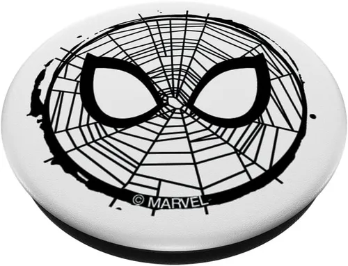 Miniatura 2 de Máscara de Spider-Man de Marvel, agarre y soporte para teléfonos y tabletas, Negro