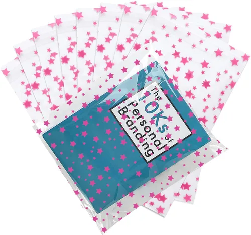 Miniatura 43 de 100 bolsas de regalo de celofán con estampado de estrellas, de 6 x 10 pulgadas, bolsas de regalo de celofán, bolsas de regalo de fiesta, bolsas