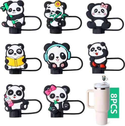 Miniatura 15 de 8 fundas para ratones Stanley Cup, tapa de 0.4 pulgadas de diámetro, compatible con Stanley 20 30 y 40 0z Cup, tapas a prueba de polvo para botella