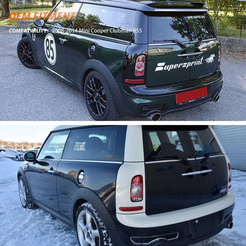Miniatura 7 de ADIIL Reflector de parachoques trasero Carcasas de luz de freno de cola Lámparas de señal de giro Kit de accesorios para Mini Cooper Clubman R55