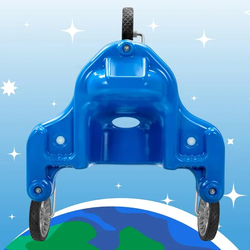 Miniatura 3 de Simplay3 Galaxy Glider - Juguete de montar para niños pequeños y niños de 1-1/2 a 5 años, juguete sensorial giratorio de 360 grados para niños, azul